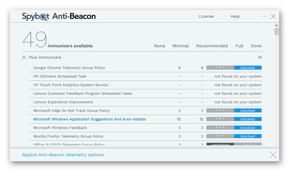 Vypnutí aktualizací systému Windows 10 pomocí Spybot Anti-Beacon