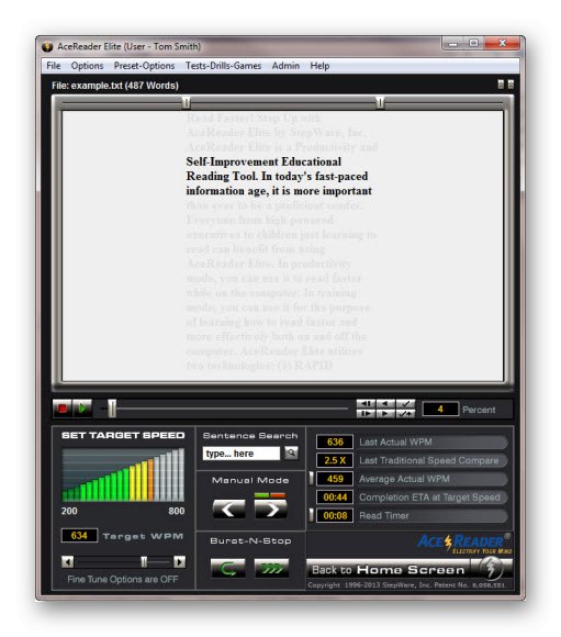 Vmesnik AceReader