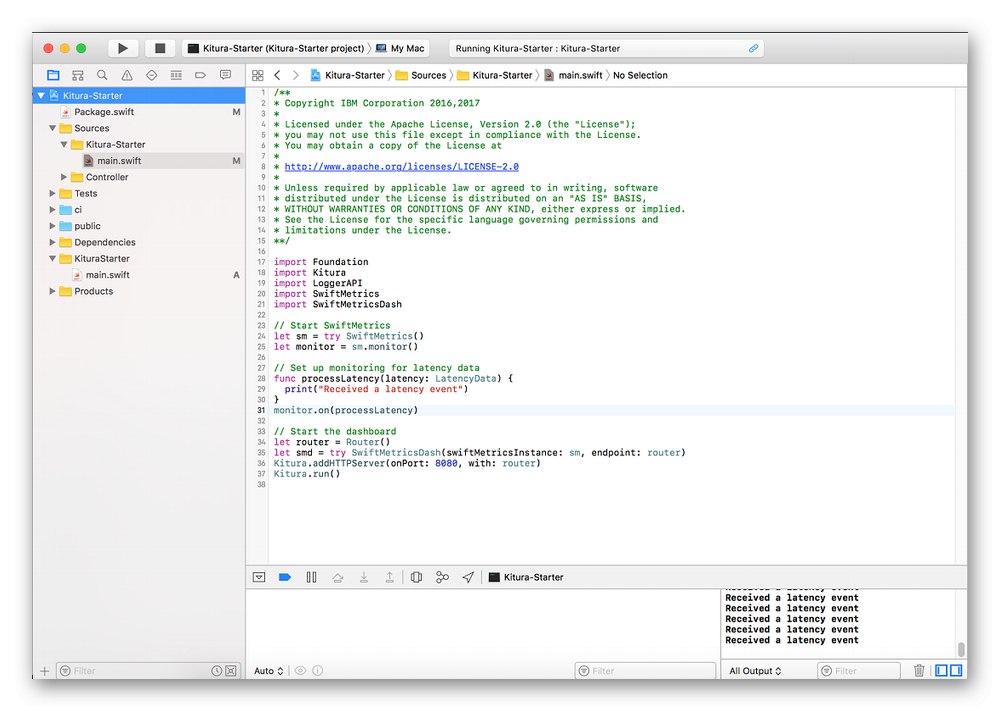 Používanie Xcode IDE na zápis kódu