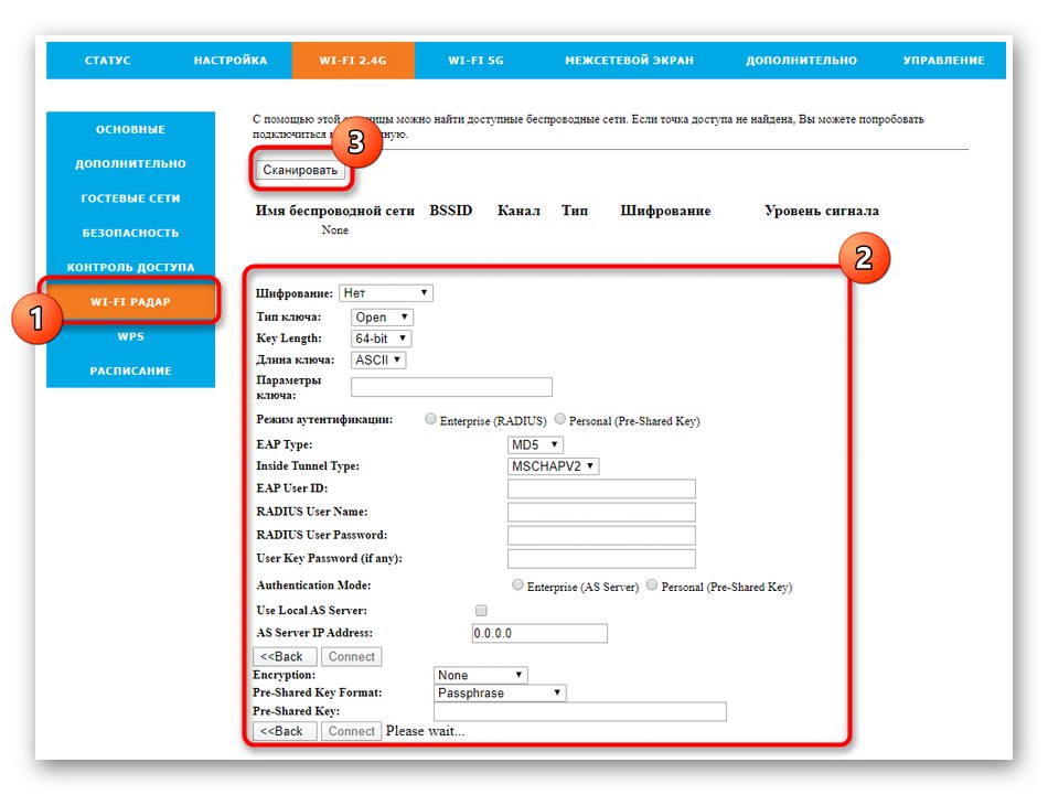 Uporaba radarja za prepoznavanje brezžičnih dostopnih točk Rotek Rx-22200 za Tattelecom