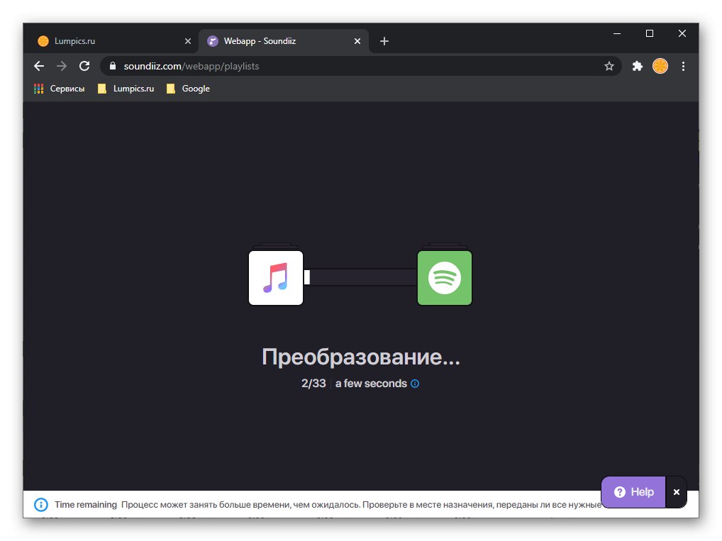 Spustite prenos zoznamu skladieb z Apple Music do Spotify prostredníctvom služby Soundiiz v prehliadači na PC