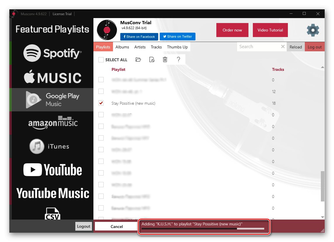 كيفية نقل الموسيقى من موسيقى Google Play إلى Spotify في MusConv