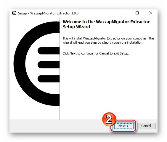 WazzapMigrator Extractor rozpoczyna instalację programu do wyodrębniania danych WhatsApp z kopii zapasowej iTunes