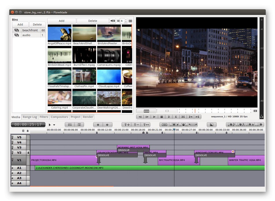 استخدام Flowblade Movie Editor لتحرير مقاطع الفيديو على نظام Linux