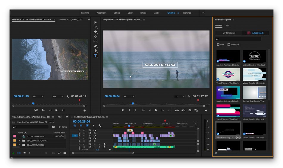 Монтування відео в програмному забезпеченні Adobe Premiere Pro