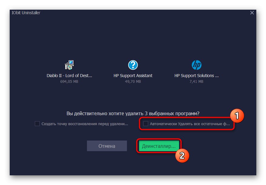 Povolenie automatického čistenia súborov počas odinštalovania programov pomocou nástroja IObit Uninstaller