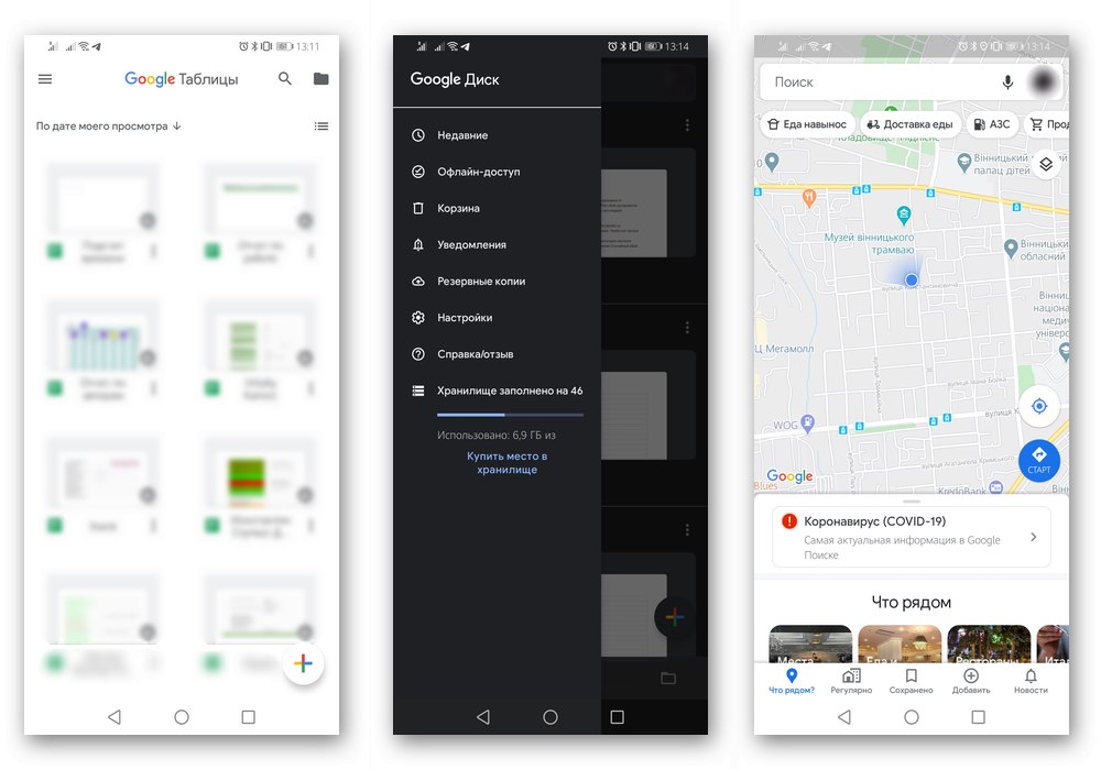 Działające aplikacje usług Google na Androida po zarejestrowaniu konta Google