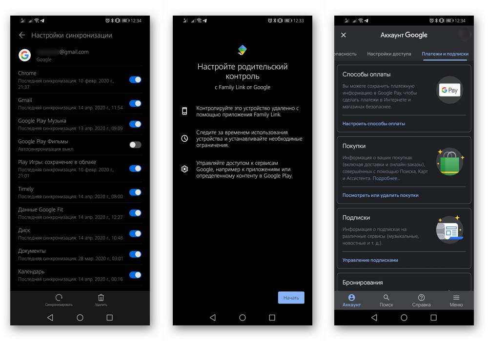 Synchronizacja, kontrola rodzicielska i płatności za pośrednictwem konta Google na Androida