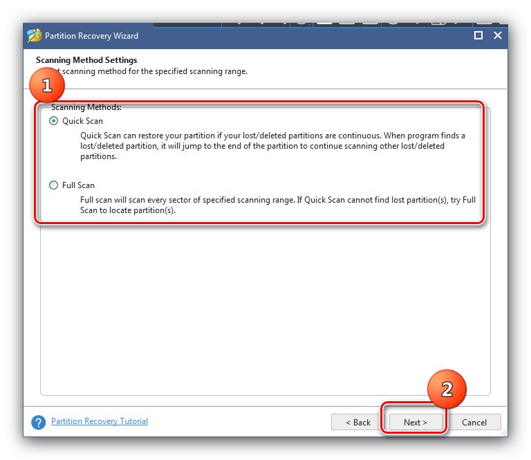 Тип възстановяване на дял за решаване на проблеми с разпознаването на SSD в Windows 7