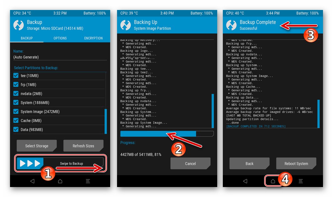 عملية ZTE Blade X3 TWRP لإنشاء نسخة احتياطية لنظام Nandroid قبل تثبيت البرامج الثابتة المخصصة