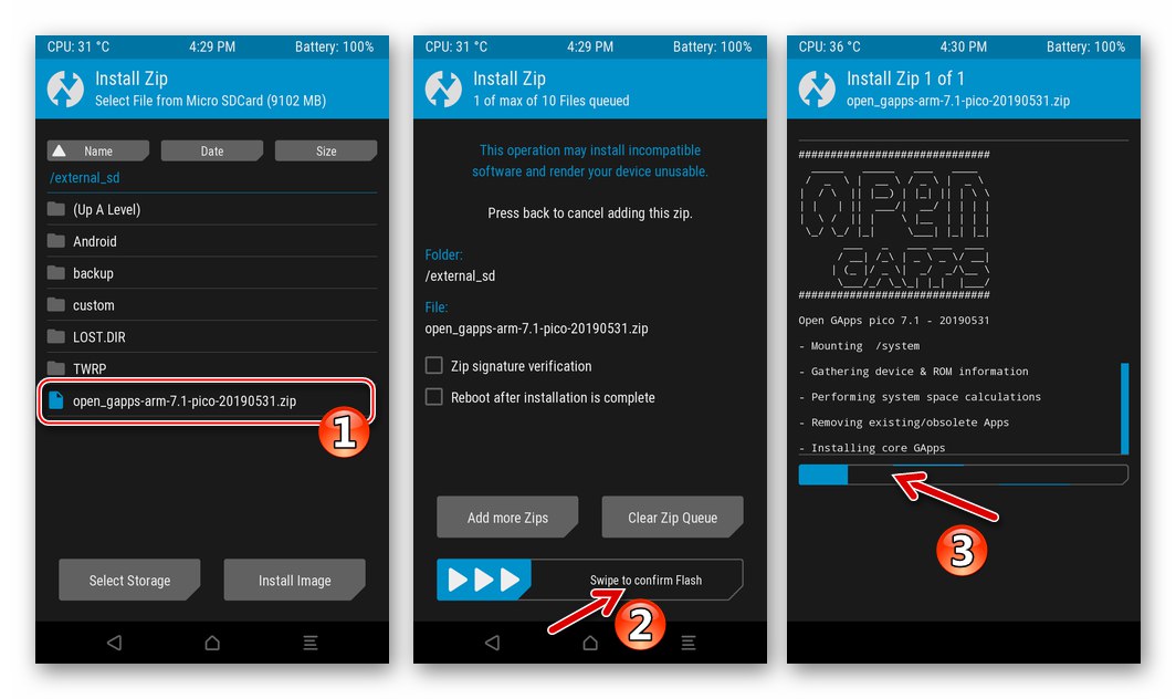 يعمل ZTE Blade X3 TWRP على دمج خدمات Google في البرامج الثابتة المخصصة