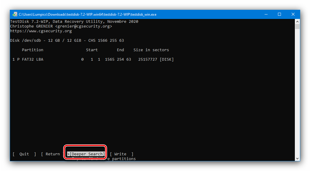 Zaawansowane wyszukiwanie sekcji TestDisk w celu rozwiązania problemu: Nie można sprawdzić dysku, ponieważ jest niedostępny