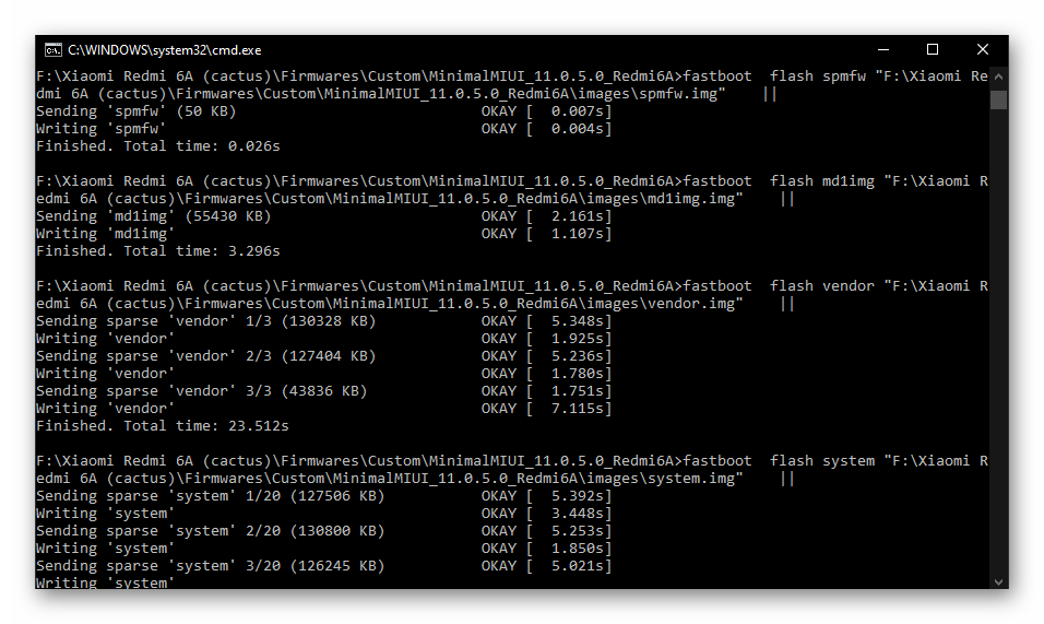 Rýchly proces inštalácie firmvéru na smartfóne Redmi 6A