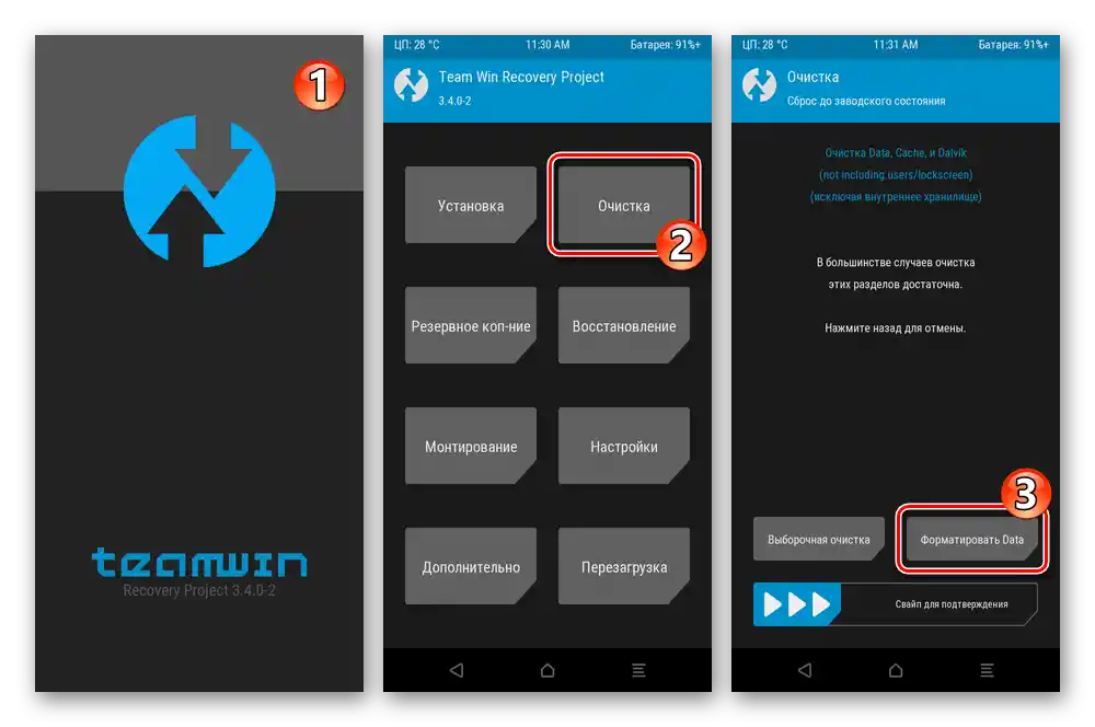 Xiaomi Redmi 6A TWRP Vymazanie - Formátovať Data