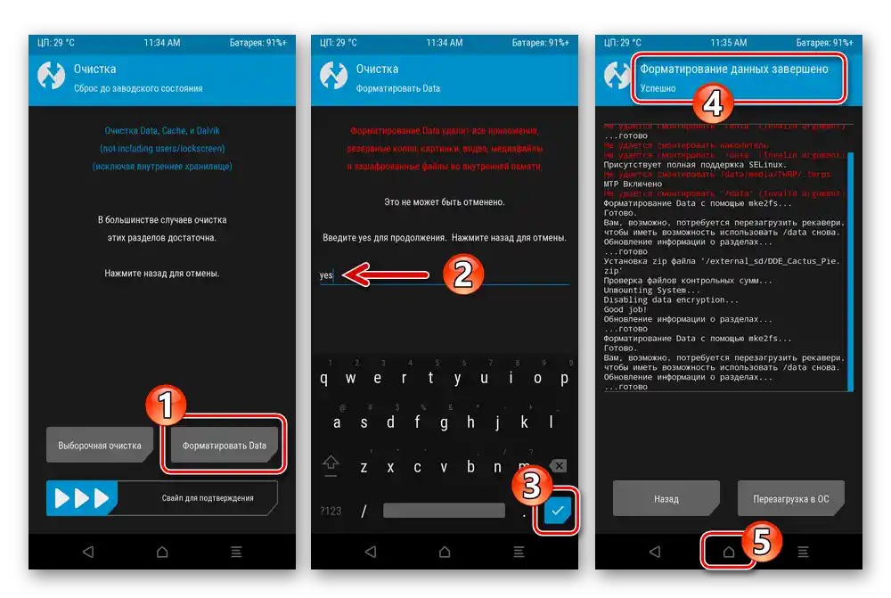 Xiaomi Redmi 6A TWRP Opakované formátovanie oddielu Data po inštalácii záplaty, ktorá vypína jeho šifrovanie