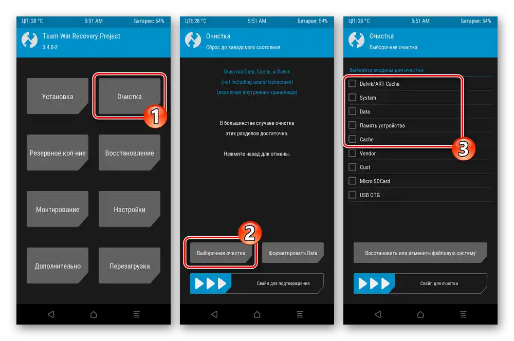 Xiaomi Redmi 6A TWRP vymazanie pamäte a obnovenie nastavení pred inštaláciou GSI firmvéru cez recovery