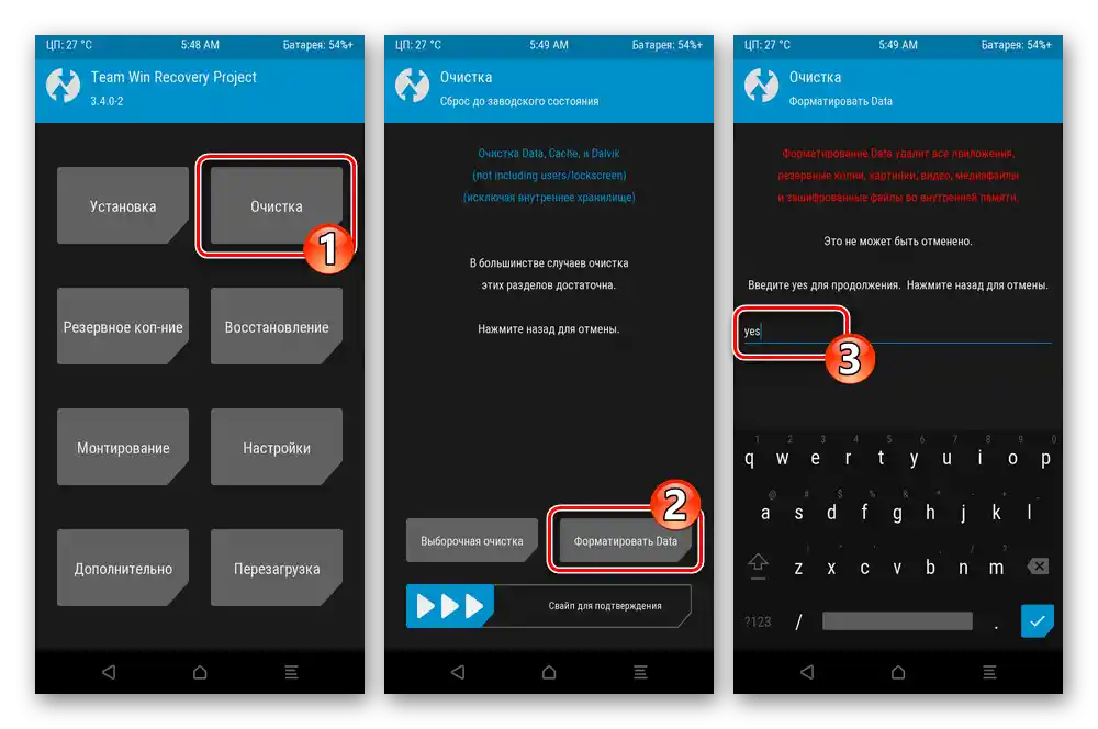 Xiaomi Redmi 6A TWRP Čistenie - Formátovanie Data pred inštaláciou GSI-firmware
