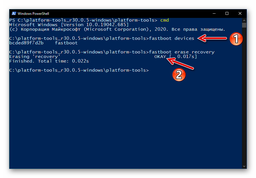 Odstránenie továrenského recovery z Xiaomi Redmi 6A cez Fastboot