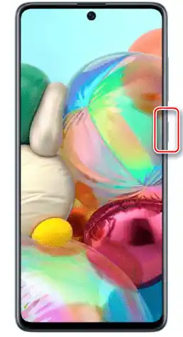 Poziv menija za isključivanje pomoću prečice na Samsung A71