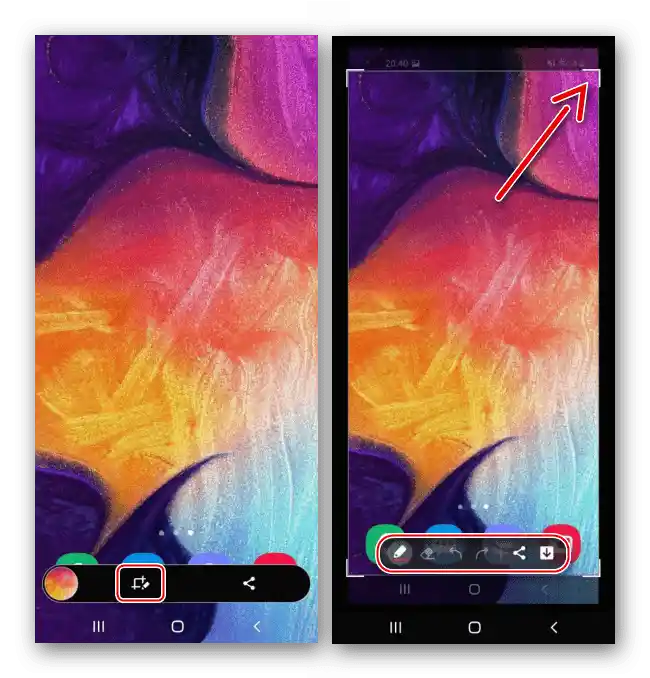 Обрада скриншота на Samsung A50