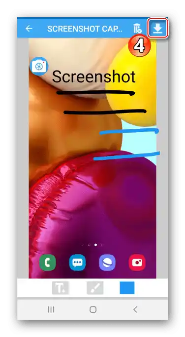 Čuvanje uređene snimke ekrana u Go Screenshot Capture