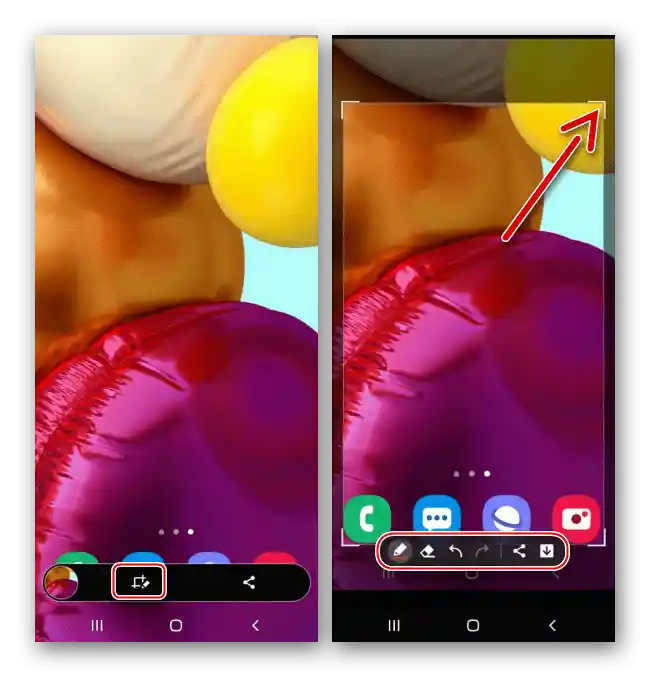 Uređivanje screenshot-a na Samsung A71