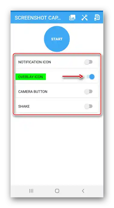 Izbor načina za pravljenje snimaka ekrana u GO Screenshot Capture
