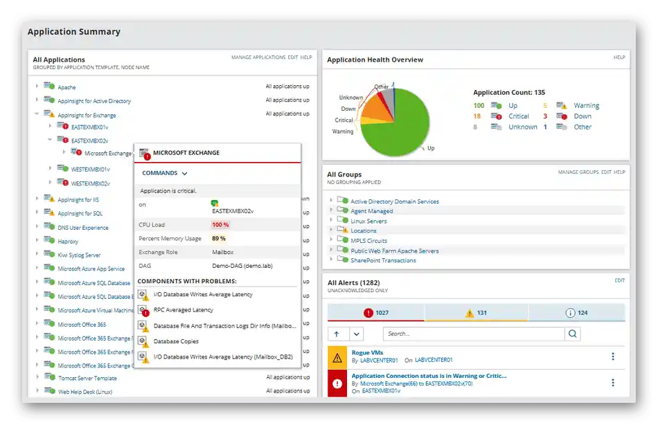 استخدام برنامج SolarWinds Server and Application Monitor لإدارة الخادم