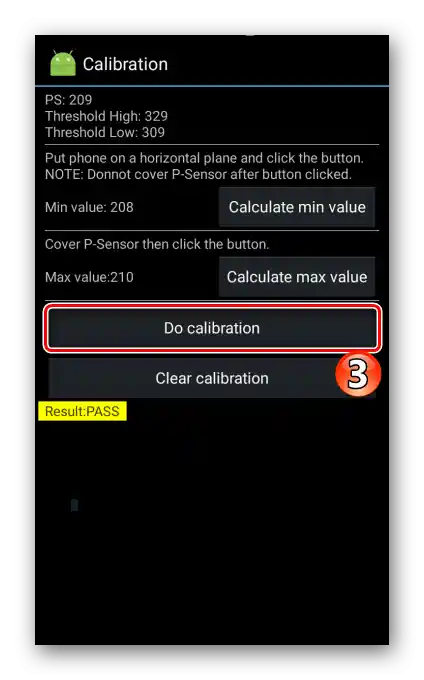 Nastavitev senzorja bližine v inženirskem meniju na Androidu