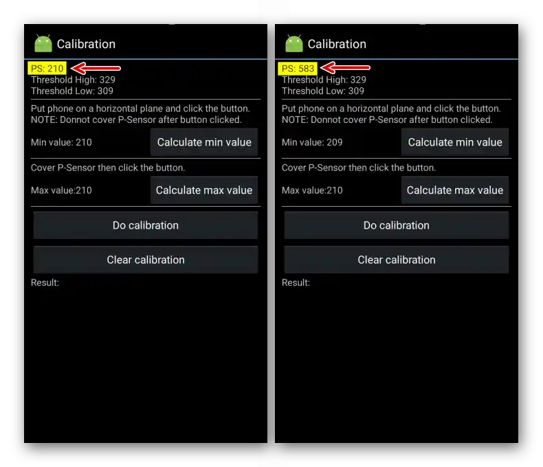 Проверка на сензора за приближение в инженерното меню на Android