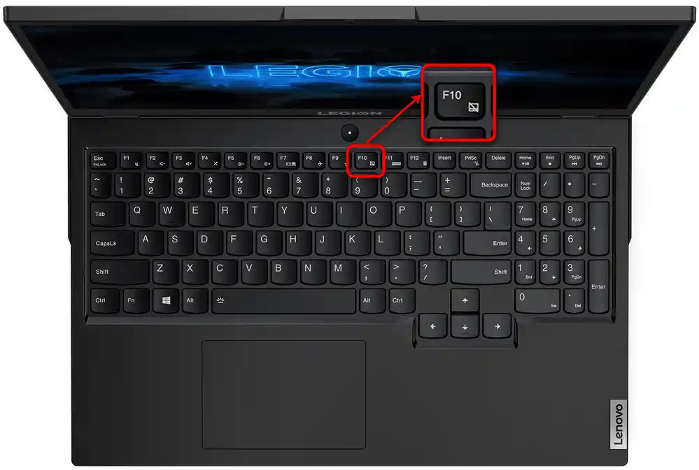 Отключване на тъчпада на игровия лаптоп Lenovo с помощта на гореща клавиша