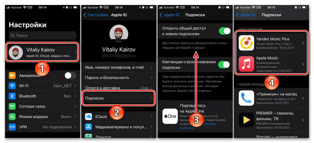 Pregled informacija o pretplatama u podešavanjima iOS-a na iPhone-u