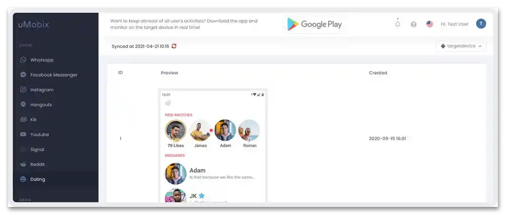 Przegląd usługi online uMobix_54