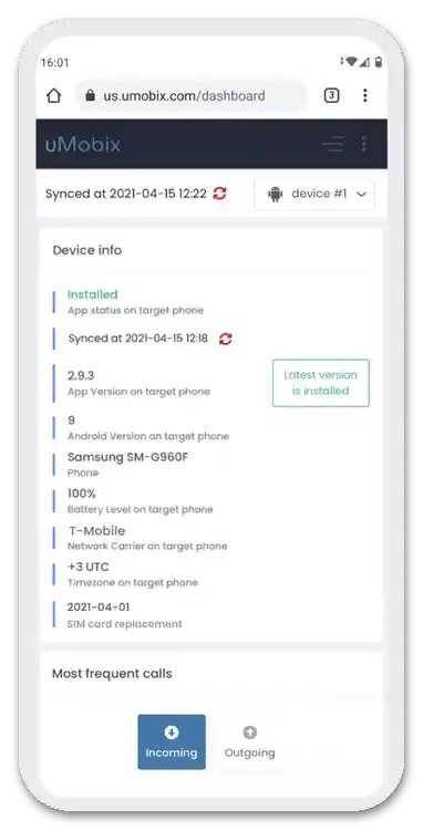 Przegląd usługi online uMobix_11