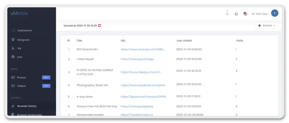 Przegląd usługi online uMobix_58