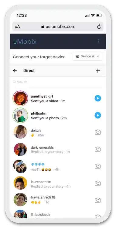 Przegląd usługi online uMobix_39