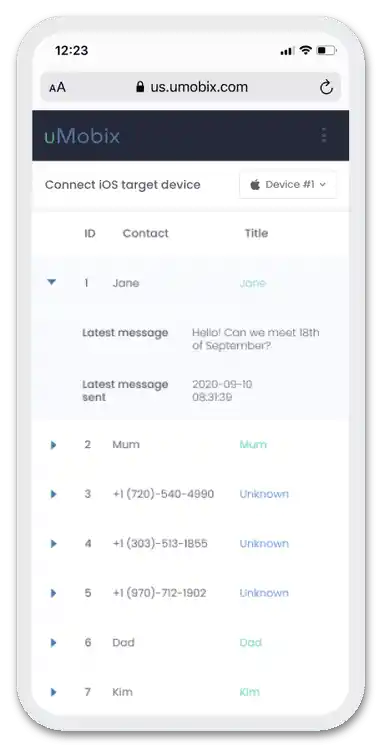 Przegląd usługi online uMobix_03