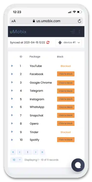 Przegląd usługi online uMobix_75