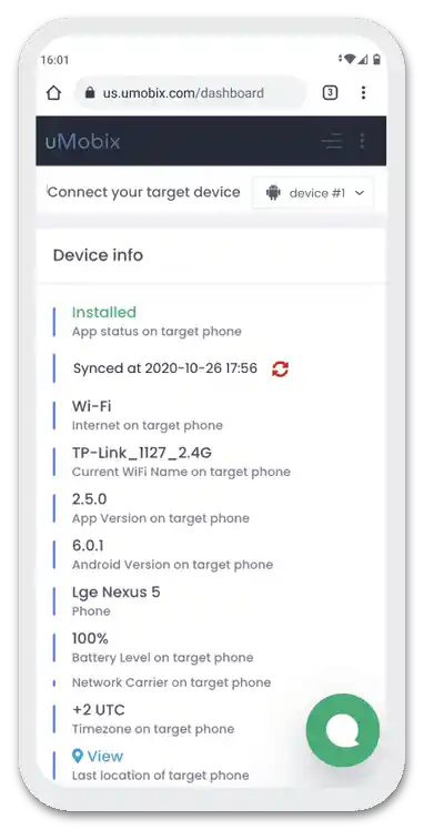 Przegląd usługi online uMobix_97