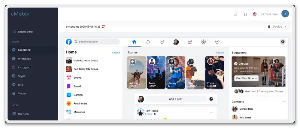 Przegląd usługi online uMobix_42