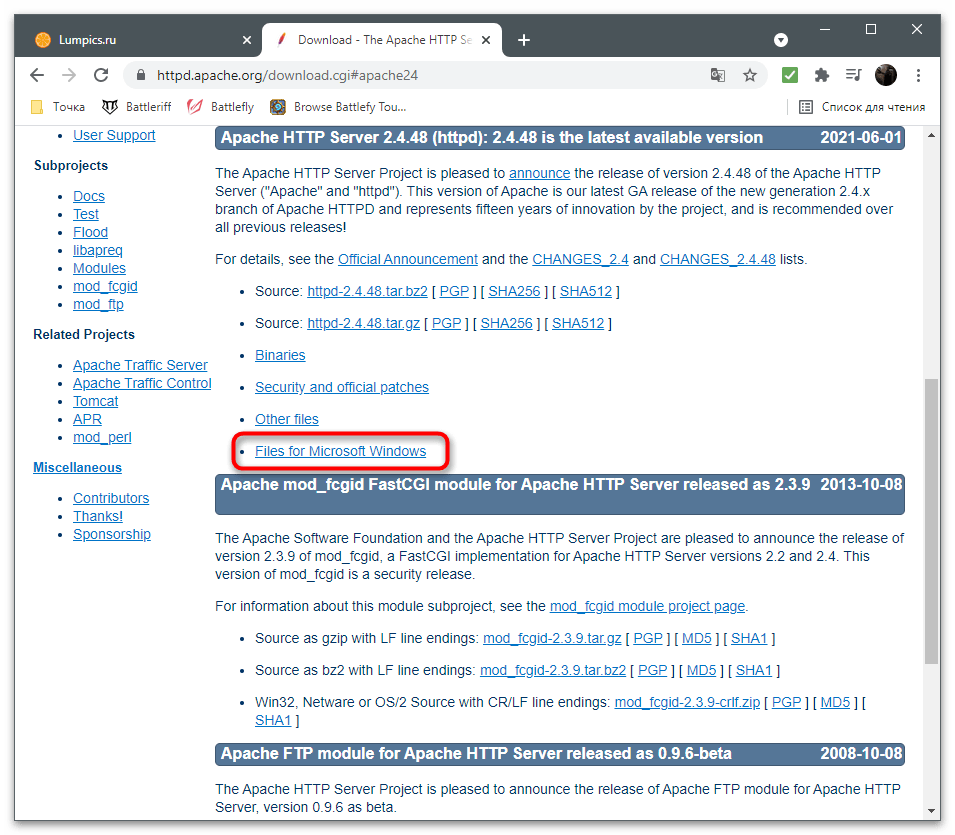 Inštalácia apache vo Windows-2