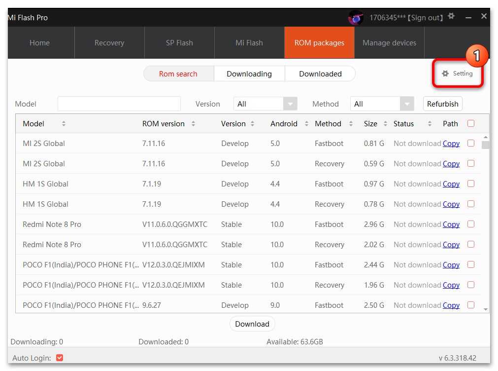 Flashanje Xiaomi putem MiFlash PRO 03