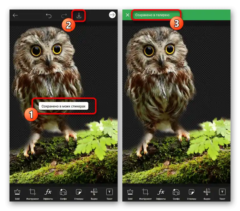 ذخیره تصویر بدون پسزمینه در برنامه PicsArt