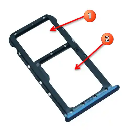 Kako vstaviti SIM kartico v Honor 10 Lite-3
