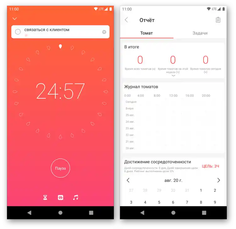 Uporaba aplikacije za upravljanje s časom Focus To-Do na Androidu