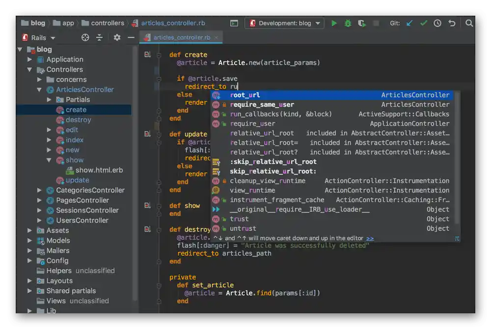 استخدام برنامج RubyMine لكتابة السكريبتات على الكمبيوتر