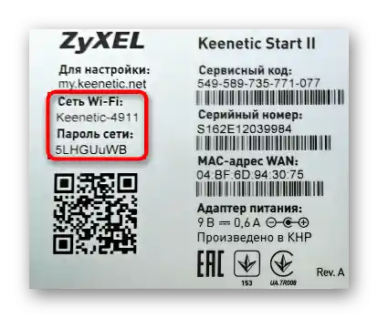 Określenie standardowych danych Wi-Fi do konfiguracji routera przez bezprzewodowy punkt dostępu