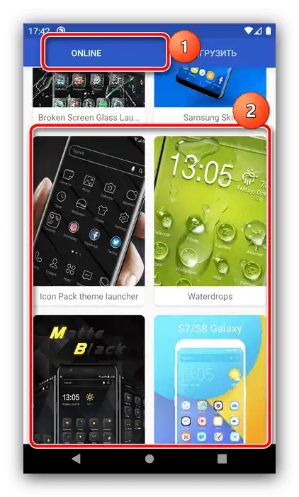 Izbira sloga oblikovanja za spremembo teme na Androidu s pomočjo zunanjega zaganjalnika