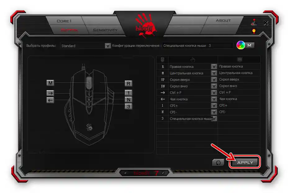 Кърваво 7 завършване на създаването на профили за мишки и тяхното преназначаване