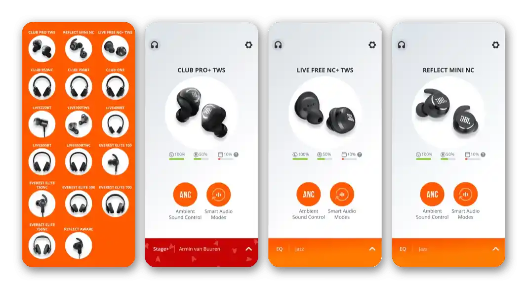 Aplikace pro nastavení bezdrátových sluchátek na iPhone
